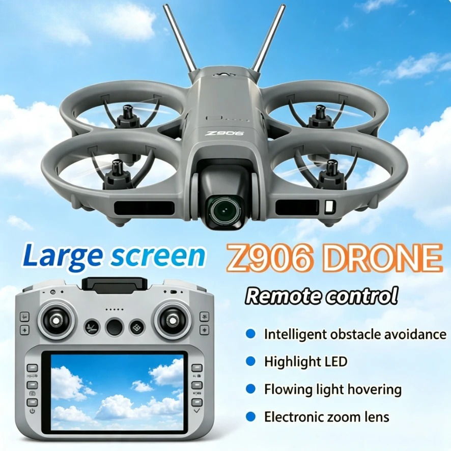 Fpv Brushless Rc Drone 4K - Dron Plegable Original Z906 con GPS,