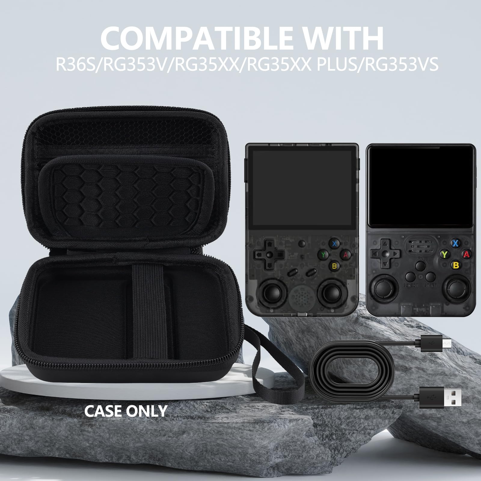 Estuche de Almacenamiento Port - Retro Handheld Game Console R36S reseña y precio