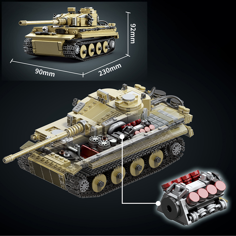 Bloques de Construcción de Mod - Lego Compatible Military Tank reseña y precio