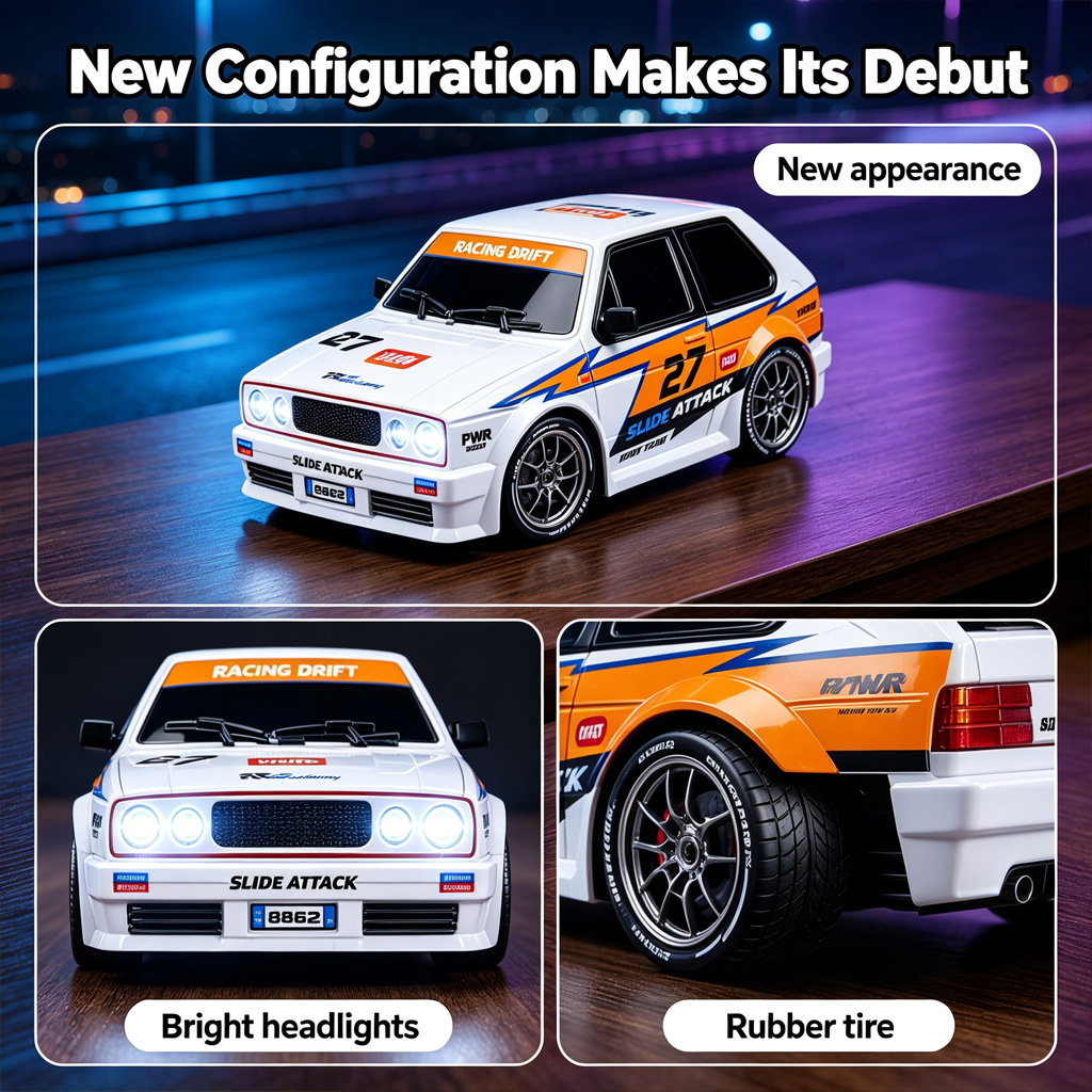 NUEVO Coche de Drift RC S60, E - Rc Drift Car 1 24 Scale 4Wd reseña y precio