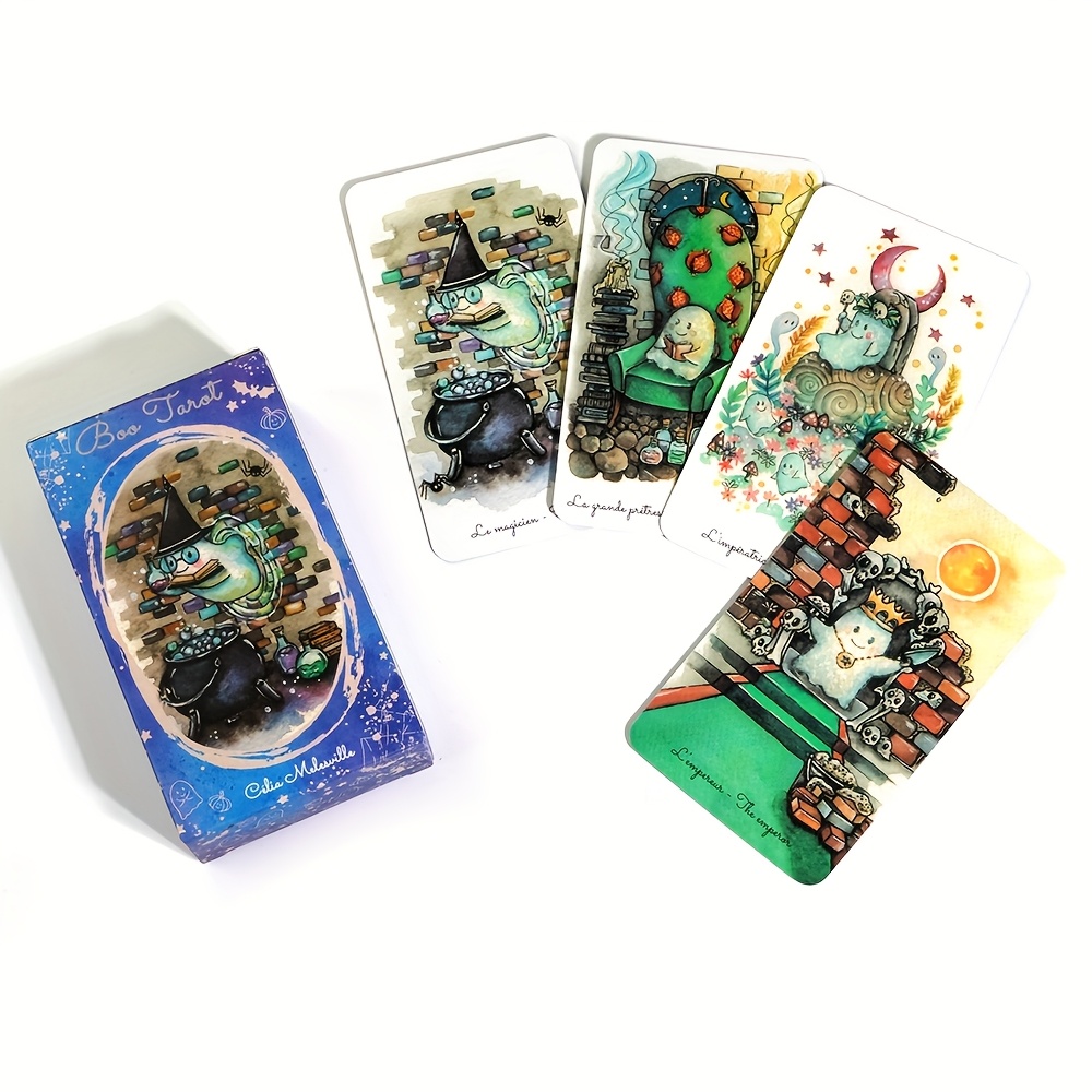 Boo Tarot Deck Fantasmas Tarje - Tarot Cards Deck With Guidebook reseña y precio